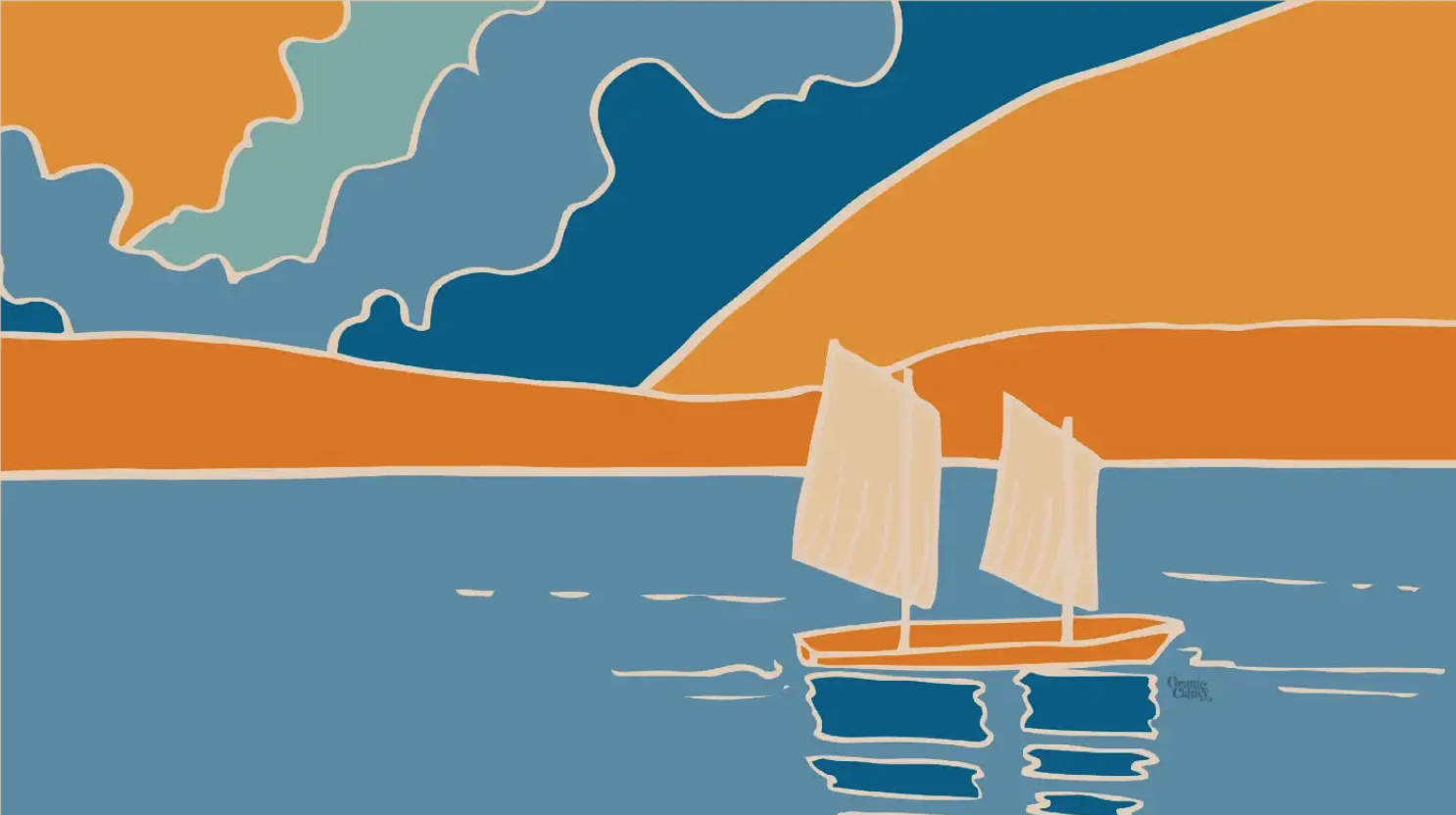  Triptych Illustration by Cosmic&nbsp;Clancy. 