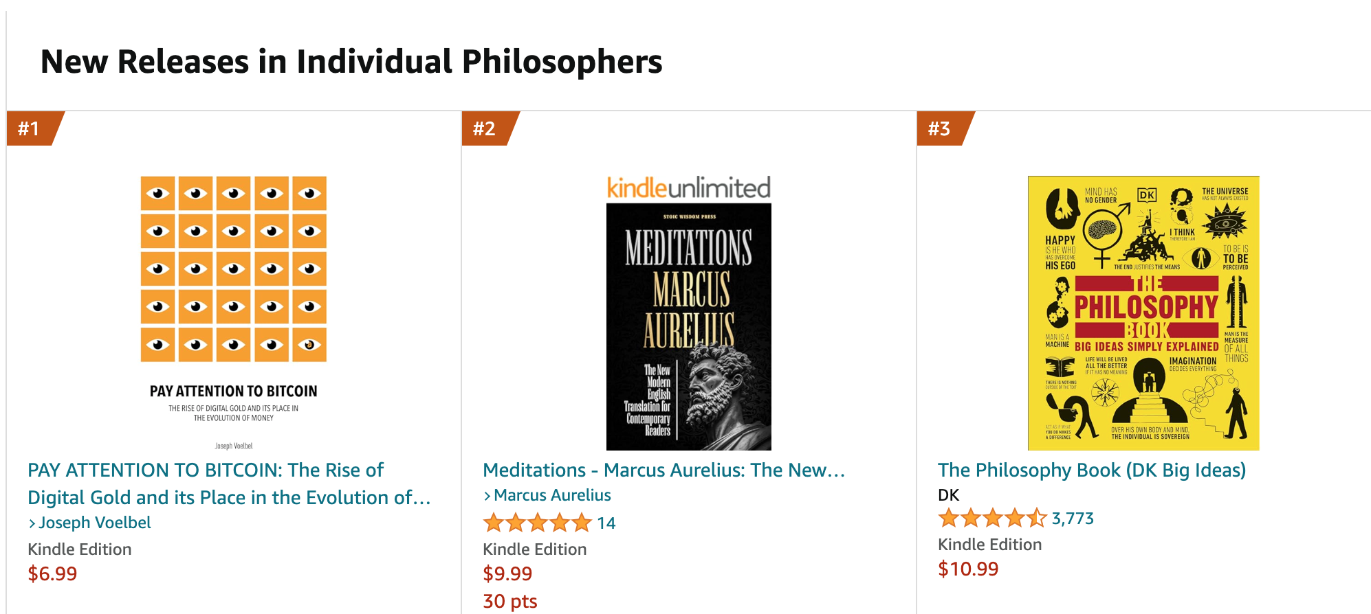  Pay Attention to Bitcoin #1 New Releases in “Individual Philosophers” & “Graduate School” 