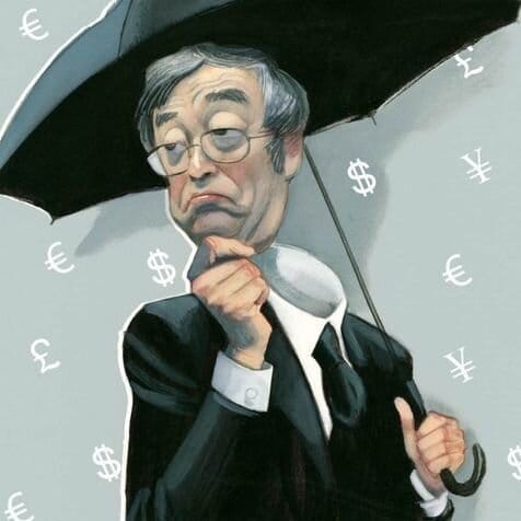 A rendering of someone claiming to be Satoshi Nakamoto. Trey René Magritte. 