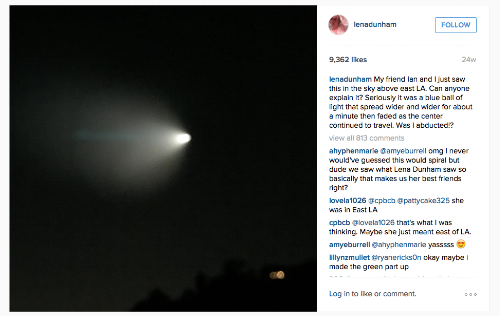  Photo Credit: Leena Dunham's Instagram page. 