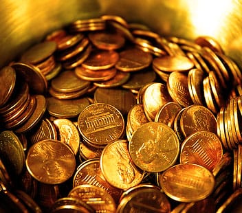 Pennies typically don't make much  cents . 